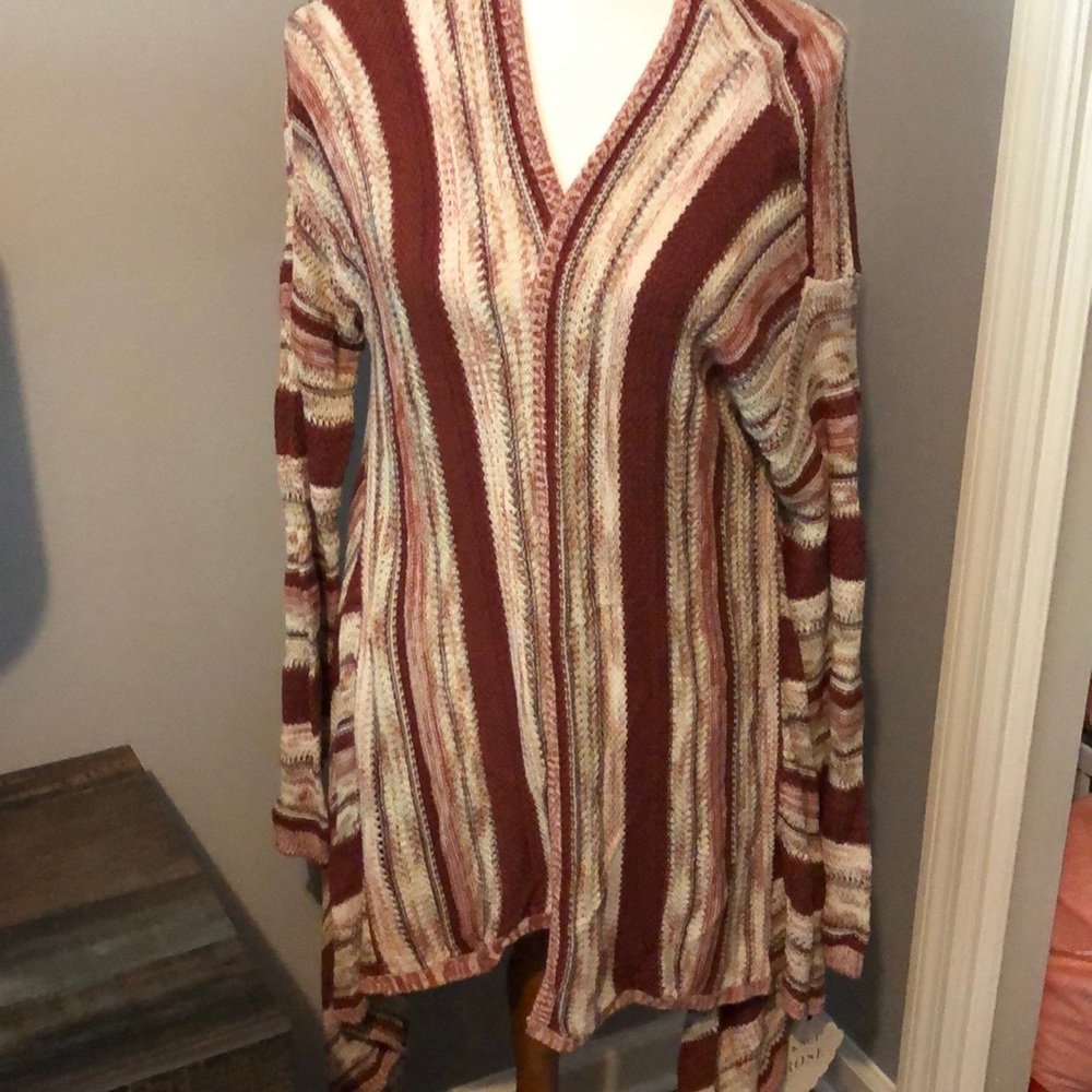 Knox Rose Cardigan new with tags Large Rust